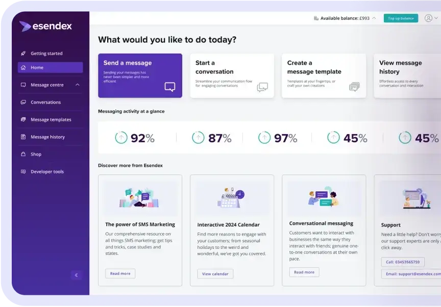 Plataforma de mensajer&iacute;a - Esendex