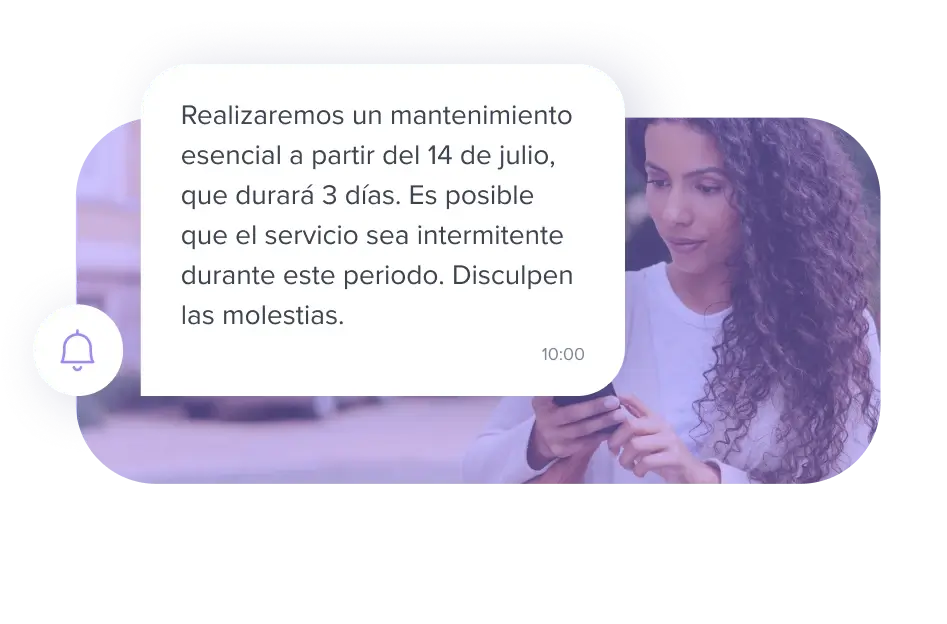 ejemplo de mensaje informativo
