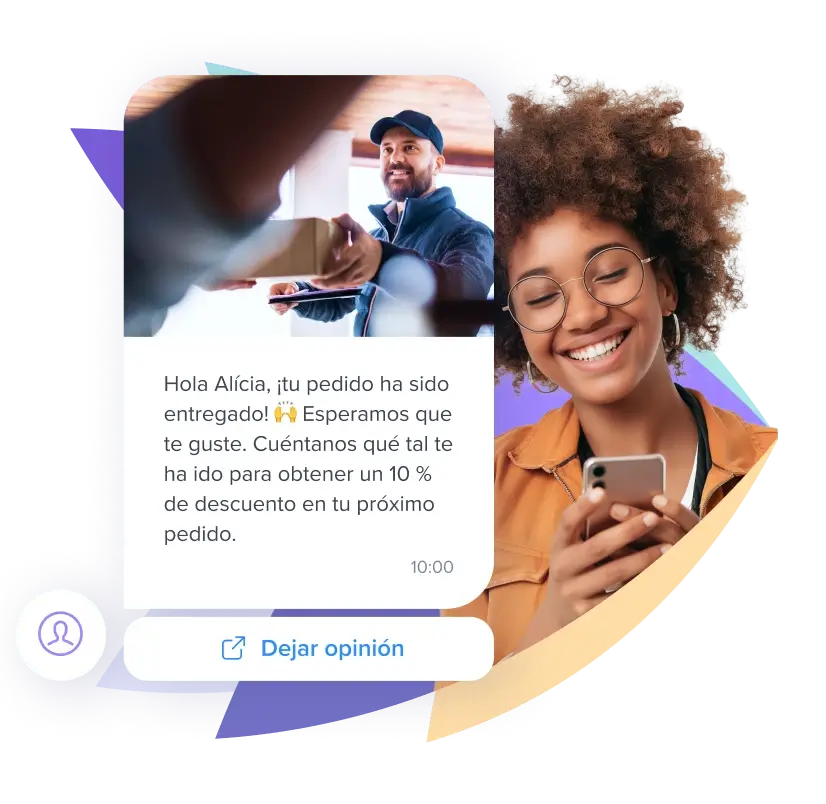 ejemplo de mensaje de pedidos